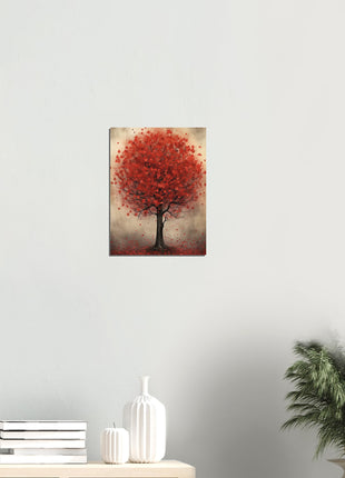 Red tree poster