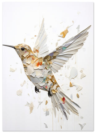 Dynamic Hummingbird Poster: Artistic Elegance in Motion