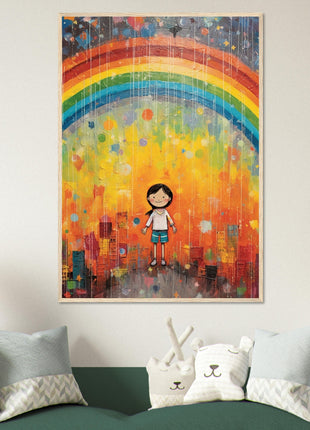 Regenboog kinderposter