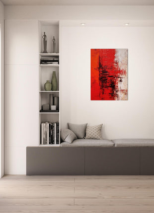 Red abstract poster