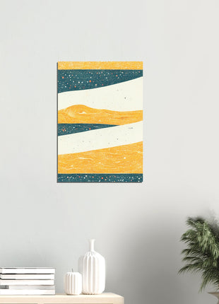 Abstract mountain poster