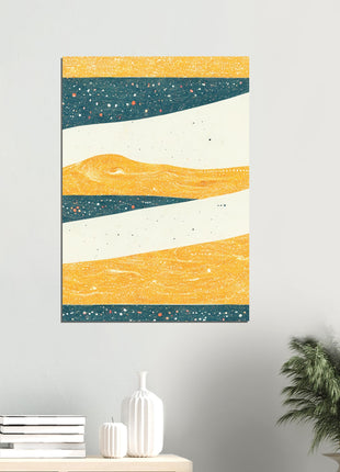 Abstract mountain poster