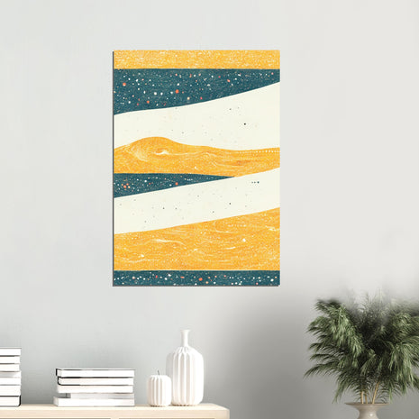 Abstract mountain poster