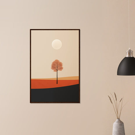 Minimalist Autumn Landscape Art Print