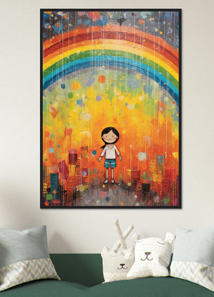 Regenboog kinderposter