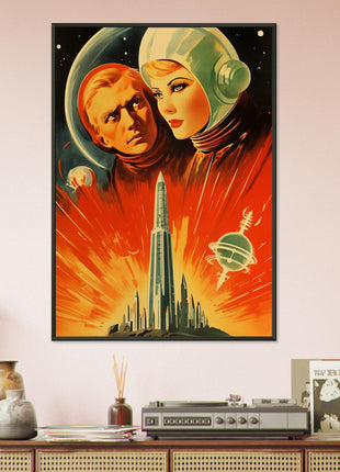 Futuristische vintage poster