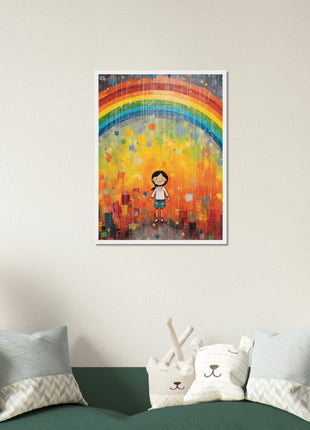 Regenboog kinderposter