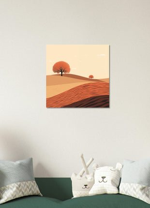 Fall landscape painting poster