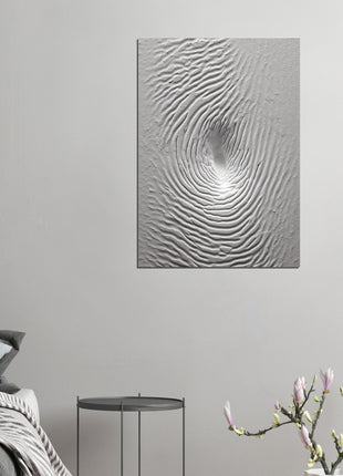 concrete fingerprint pattern poster