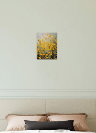 Yellow spring flowers poster