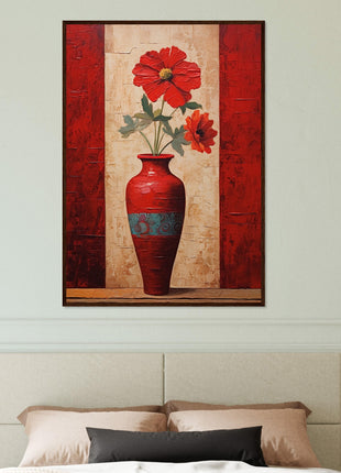 Gorgeous red flowers poster