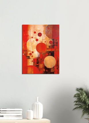 Red abstract poster