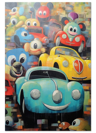 Kids funny cars poster