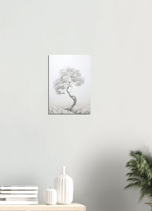 White tree painting poster