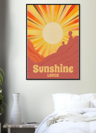 Sunshine Lover – Retro Sunset Art Print