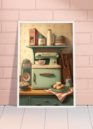 Vintage kitchen poster