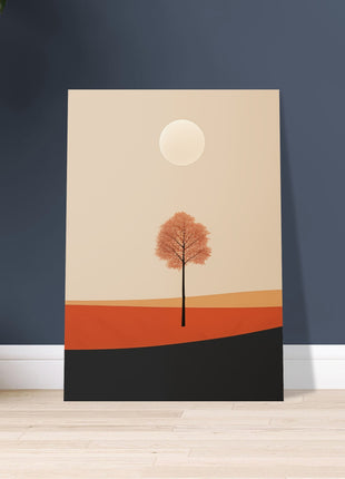 Herfstzon landschap poster