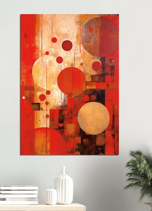 Red abstract poster