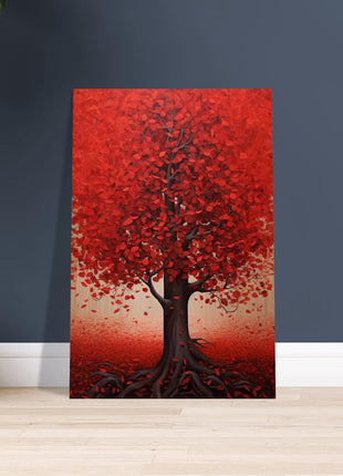 Red tree poster