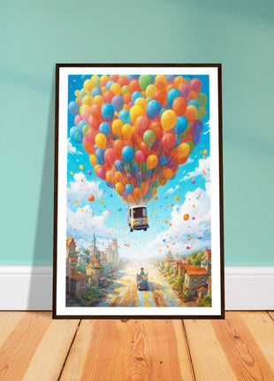 Balloon ride kids poster