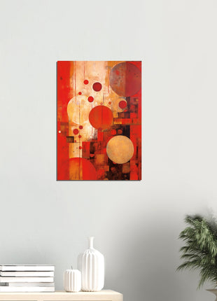 Red abstract poster