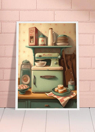 Vintage kitchen poster