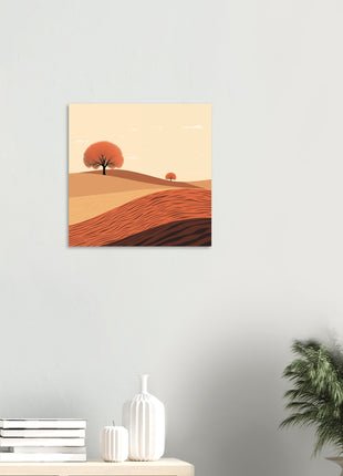 Fall landscape painting poster