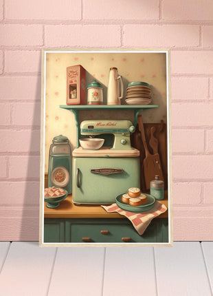 Vintage kitchen poster