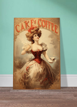 Taart & Koffie Vintage keukenposter