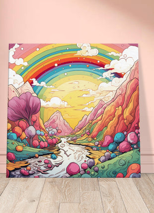 Rainbow candyland poster