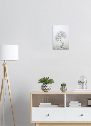 White tree painting poster