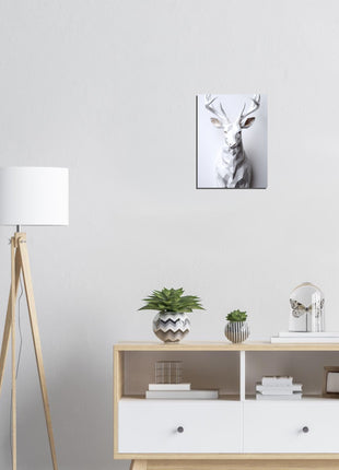 Geometric 3D deer poster