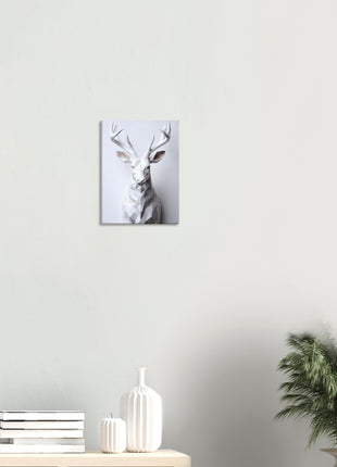 Geometric 3D deer poster