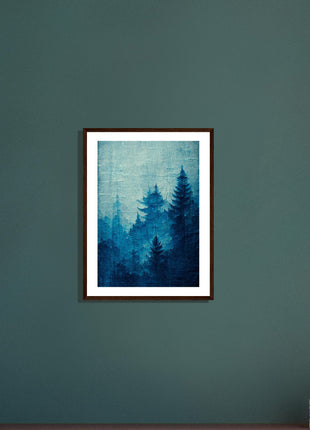 Blue forest poster