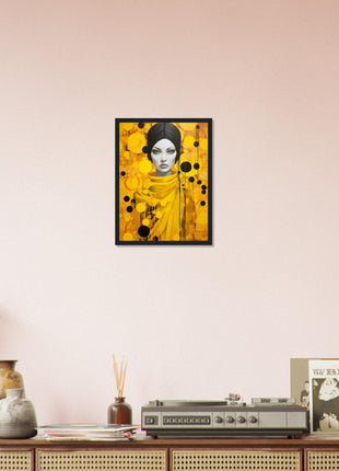 Lady in yellow poster