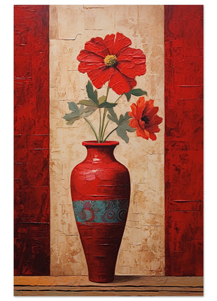 Gorgeous red flowers poster