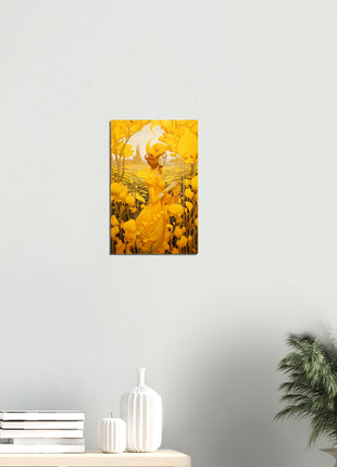 Yellow surrealistic poster