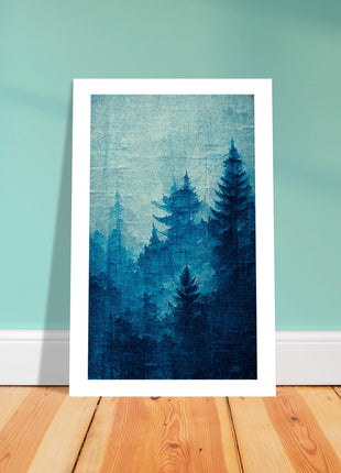 Blue forest poster