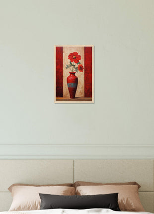 Gorgeous red flowers poster