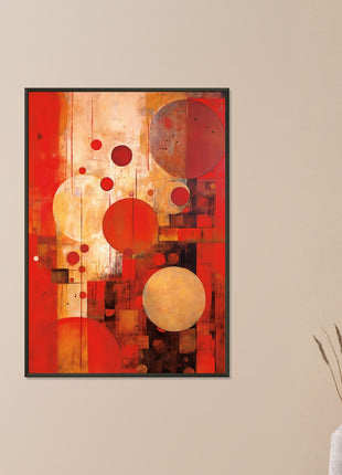 Red abstract poster