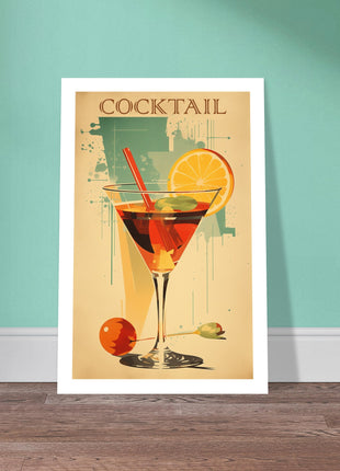 Cocktail vintage poster