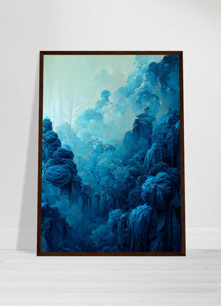 Dreamy Blue Forest Art Print