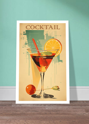 Cocktail vintage poster