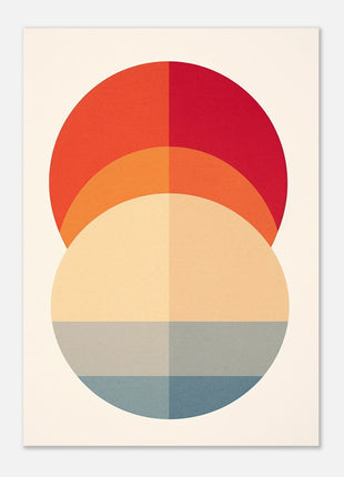 Modern minimalist circle poster - Retro