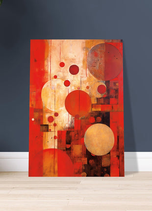 Red abstract poster