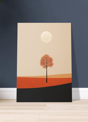 Herfstzon landschap poster