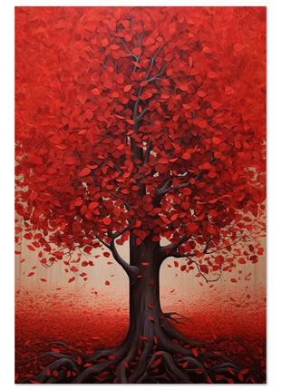 Red tree poster