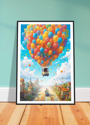 Balloon ride kids poster