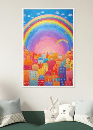 Rainbow city poster