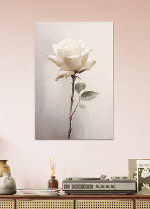 White rose painting